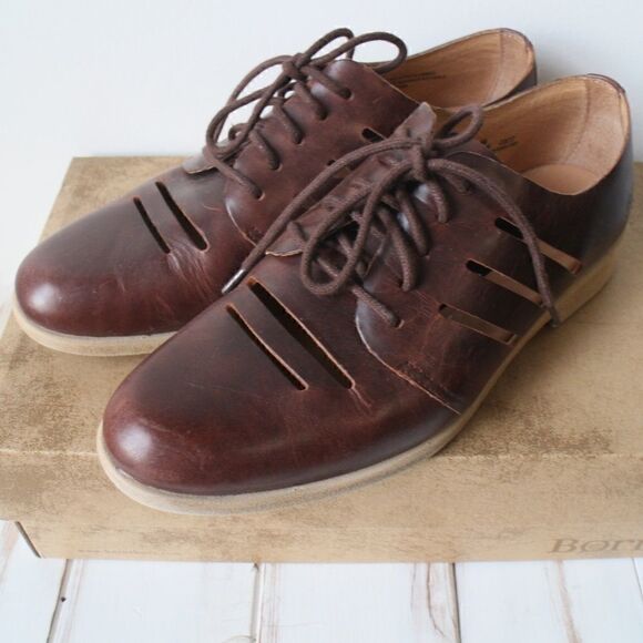 WORN ONCE BORN JAKOB CUT OUT LACE UP SHOES  SZ 9.5 - Picture 2 of 8
